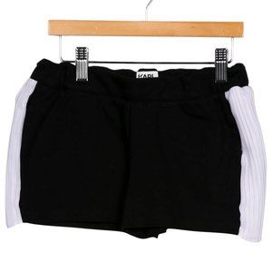 Karl Lagerfeld Kids Girls Black White Pleat-Trimmed Shorts Size 10